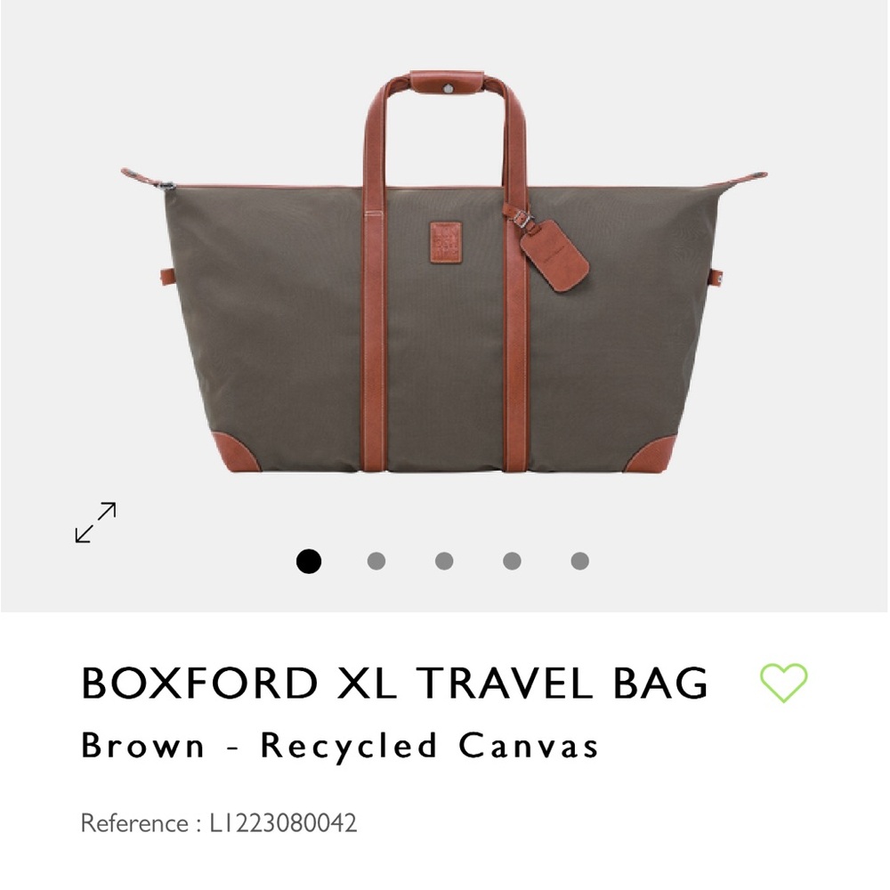 Longchamp Brown Travel Bag Spacious Durable
